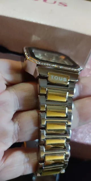 Reloj Tous Dorado y Plateado, y Bolso Tous