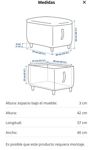 Confezione da 2 scatole di stoccaggio IKEA Beige