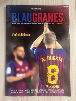 Revista Blaugranes n. 6 Juliol 2018 - Iniesta