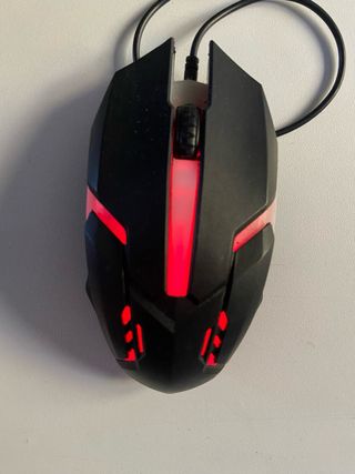 Ratón Gaming USB Negro y Multicolor
