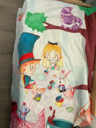 Funda Nórdico Cuna 60x120 Alicia País Maravillas