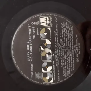 Vinilo Barry White The right night