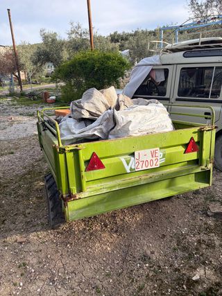 Remolque agrícola para motocultor