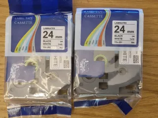 Lote cintas Label Tape Cassette 18mm 11.7mm 24mm