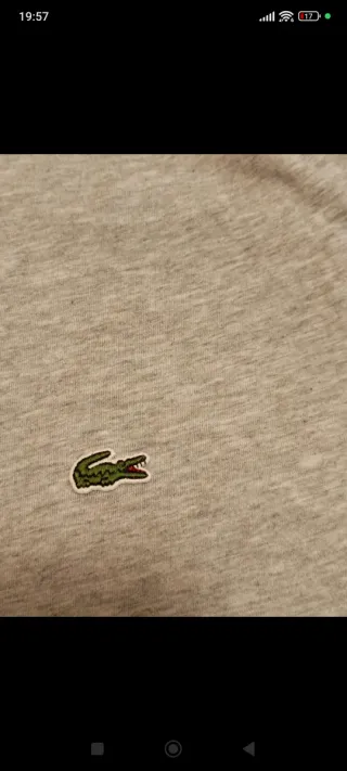 Camiseta Lacoste Gris Talla L