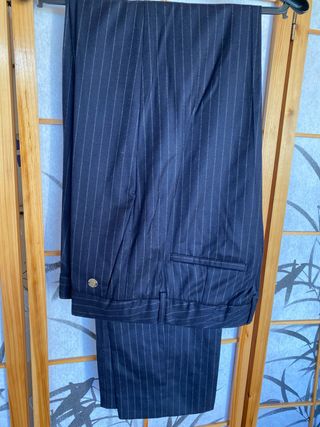 Traje de Chaqueta Lana Pinstripe Massimo Dutti