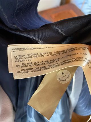 Traje de Chaqueta Lana Pinstripe Massimo Dutti
