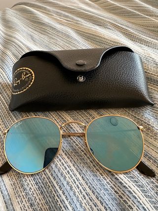Gafas de Sol Ray-Ban Redondas Doradas