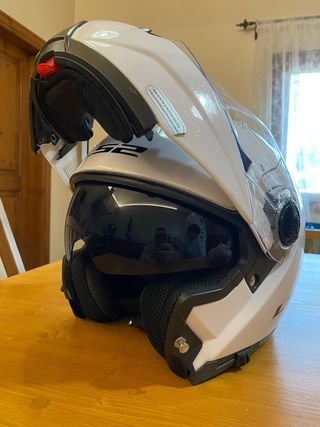 2 Cascos LS2 Strobe Blancos