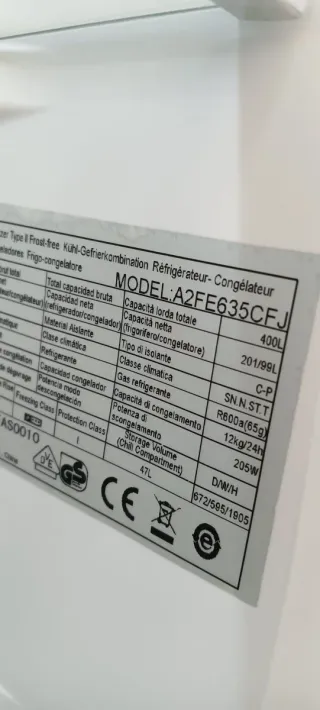 Nevera Combi Haier Acero Inoxidable 190x60x63cm