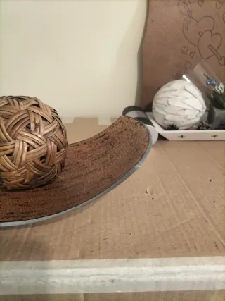 Centro decorativo de mimbre