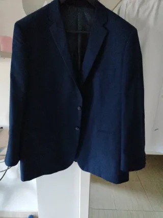 Traje de hombre talla 52 azulón