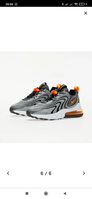 Nike Air Max React 270 Gris Naranja