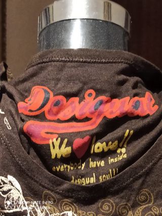 Vestido Desigual Marrón Multicolor