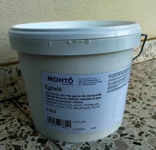 Gotelé Montó 5 kg abierto, quedando 3/4 del bote