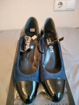 Zapatos de tacón Pasther T38 Azul y Negro