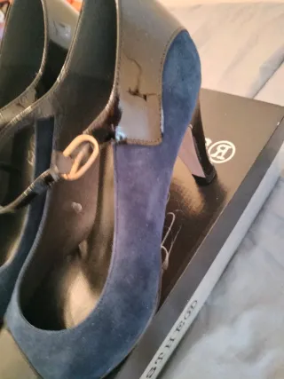 Zapatos de tacón Pasther T38 Azul y Negro