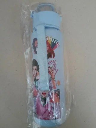 Botella agua Huntrix Kpop Demon Hunters azul