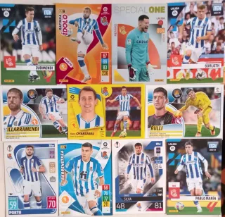 100 cromos de la Real Sociedad Sin Repetir