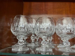 Set di cristalleria vintage 31 pezzi con brocca