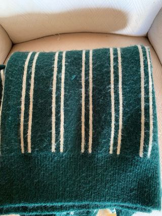 Camisola Bershka Malha Listrada Bege/Verde XS