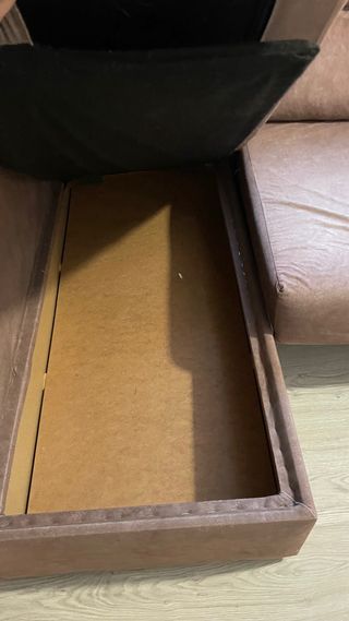 Sofá chaise longue 3 plazas gris