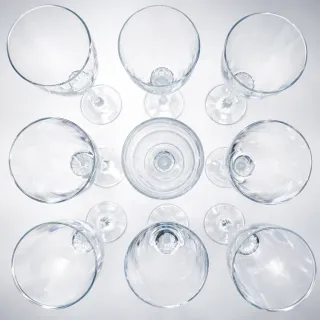 Set di 9 Calici di Cristallo - Stile Neoclassico