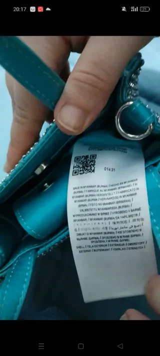 Bolso Guess Teal Brillante