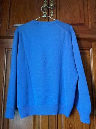 Jersey Marvy azul cuello pico
