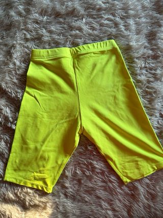 Leggings ciclista Pull&Bear amarillo flúor