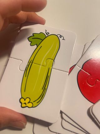 Puzzle educativo frutas y verduras