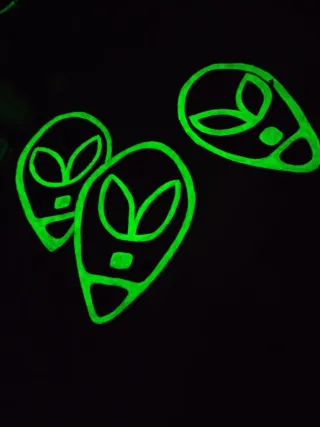 3 Disfraz fluorescente oscuridad 2 pasamontañas