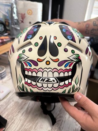 Casco Moto NZI Chicana Calavera
