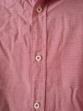 Camisa Massimo Dutti Slim Fit Roja Talla L