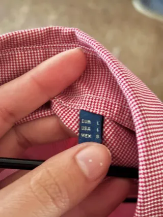 Camisa Massimo Dutti Slim Fit Roja Talla L