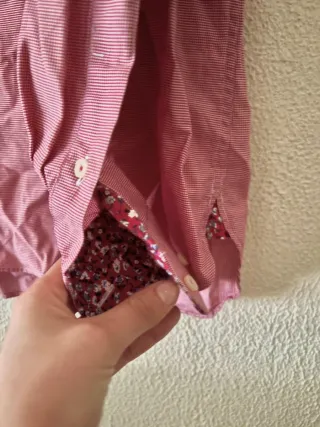 Camisa Massimo Dutti Slim Fit Roja Talla L