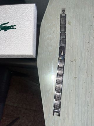 Pulsera Lacoste Hombre Plateada