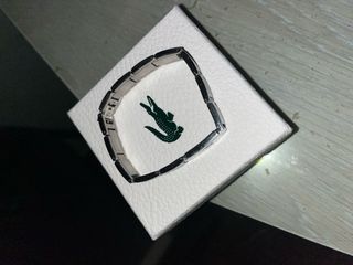 Pulsera Lacoste Hombre Plateada