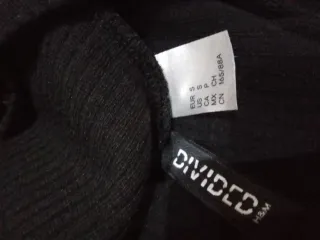 Top negro manga larga con abertura S