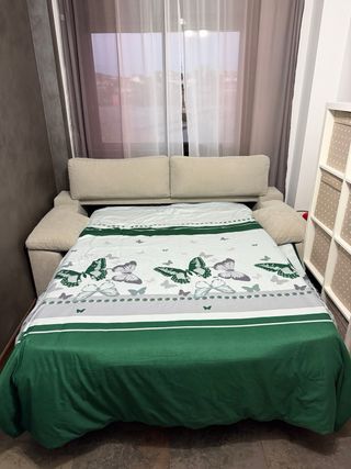 Sofá Cama Multifuncional Beige/Gris