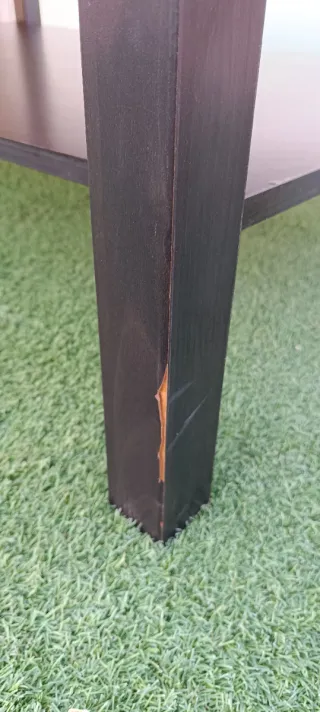 Mesa de centro Ikea madera oscura