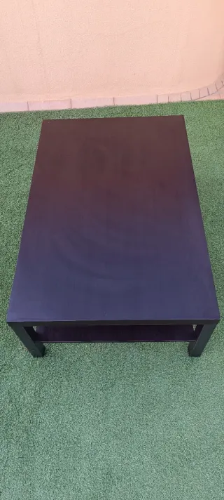 Mesa de centro Ikea madera oscura