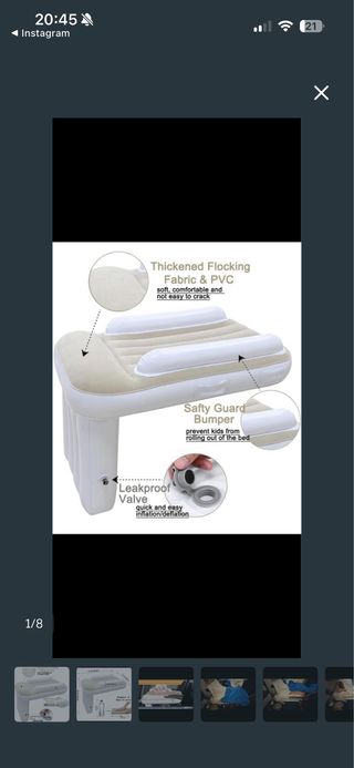 Cama hinchable infantil avión