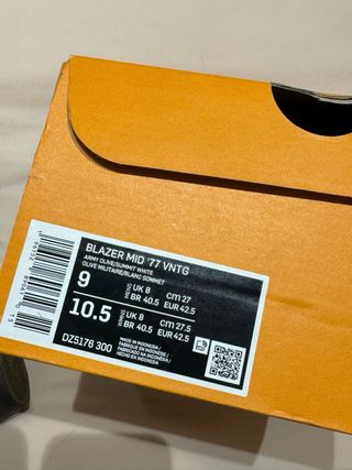 Nike Blazer Mid 77 Verde Naranja