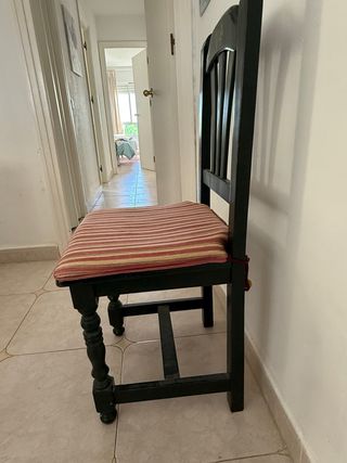 6 Sillas Madera Maciza Estilo Clásico