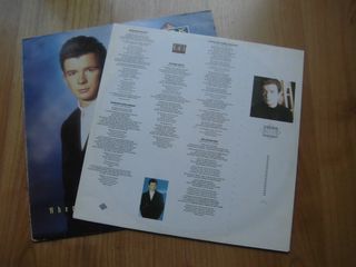 LP RICK ASTLEY WHENEVER YOU NEED SOMEBODY VINILO