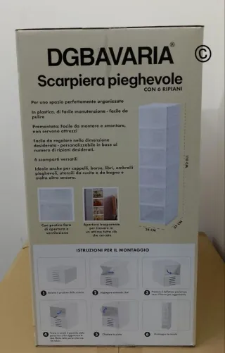 Scarpiera modulare impilabile