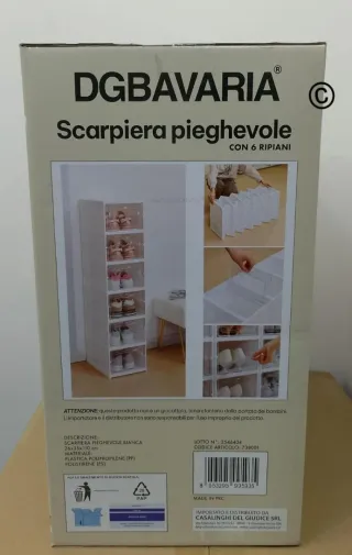 Scarpiera modulare impilabile