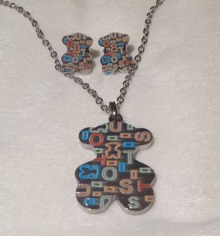 Pack Collar y Pendientes TOUS Oso Multicolor
