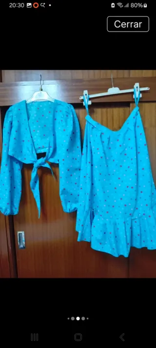 Traje de ballet rosa y blanco